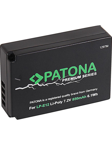 LP-E12 Premium 7.2 V 850 mAh