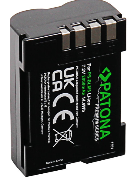 1351 Camera battery / Camcorder Lithium ion 2000 mAh