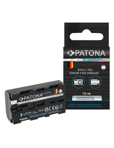 NP-F550 Platinum 7.2 V 4400 mAh with USB-C port