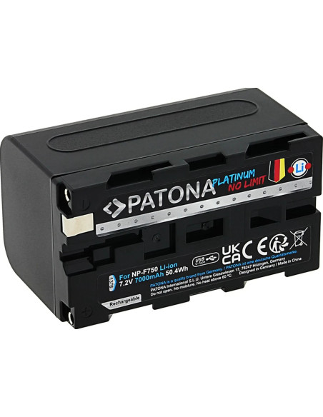 NP-F750 Platinum 7.2 V 4400 mAh with USB-C port