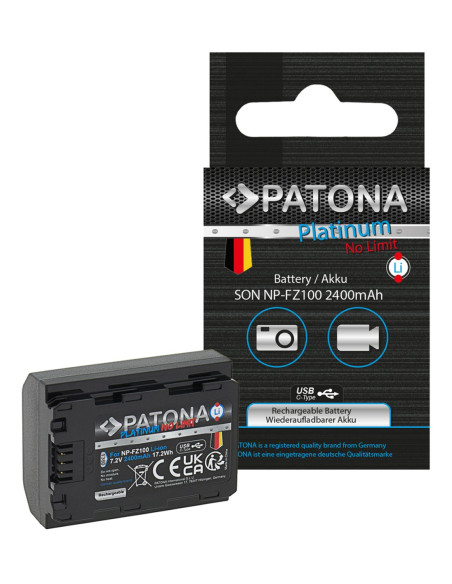 NP-FZ100 Platinum with USB-C port