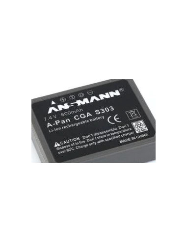 Li-ion Battery Pack for Cameras A-Pan CGA S 303 Lithium Ion 700 mAh