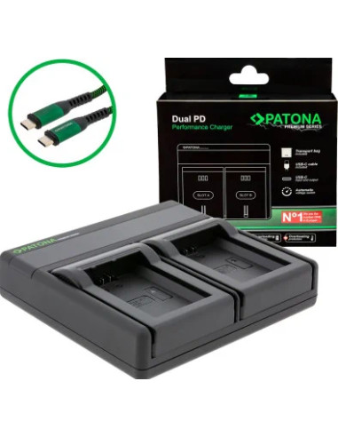 Premium Dual Pd Performance Battery Charger for Sony NP FW50 with USB-C Input / Output