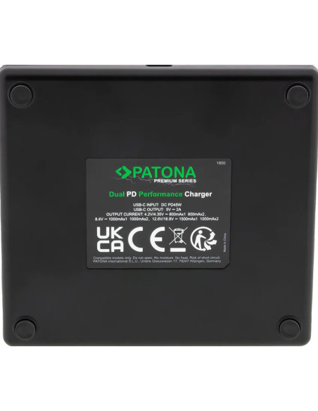 Premium Dual Pd Performance Battery Charger for Sony NP FW50 with USB-C Input / Output