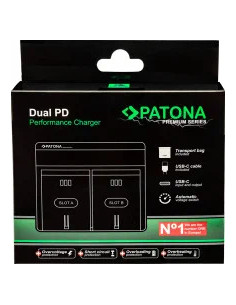 Premium Dual Pd Performance Battery Charger for Canon LP-E6 with USB-C Input / Output 2
