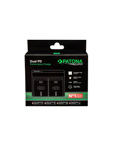 Premium Dual Pd Performance Battery Charger for Canon LP-E17 with USB-C Input / Output