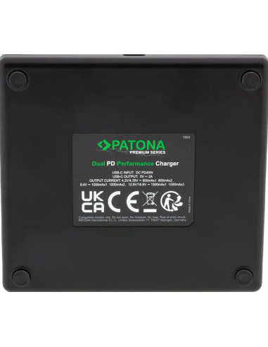 Premium Dual Pd Performance Battery Charger for Canon LP-E17 with USB-C Input / Output