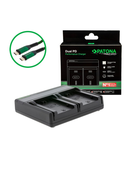 Premium Dual Pd Performance Battery Charger for Sony NP-FZ100 with USB-C Input / Output