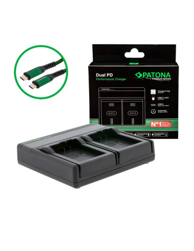 Premium Dual Pd Performance Battery Charger for Nikon en-el25 with USB-C Input / Output