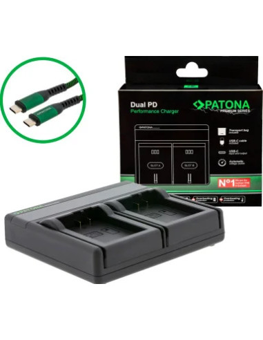 Premium Dual Pd Performance Battery Charger for Nikon en-el25 with USB-C Input / Output