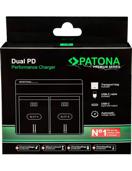 Premium Dual Pd Performance Battery Charger for Nikon en-el25 with USB-C Input / Output