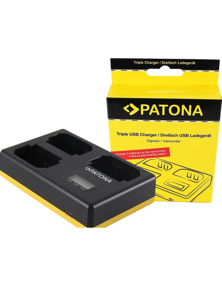 Triple USB charger for Sony NP-FZ100
