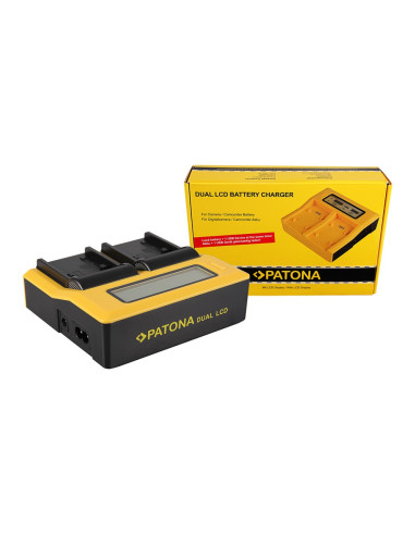 Double USB LCD charger for Sony NP-FP50