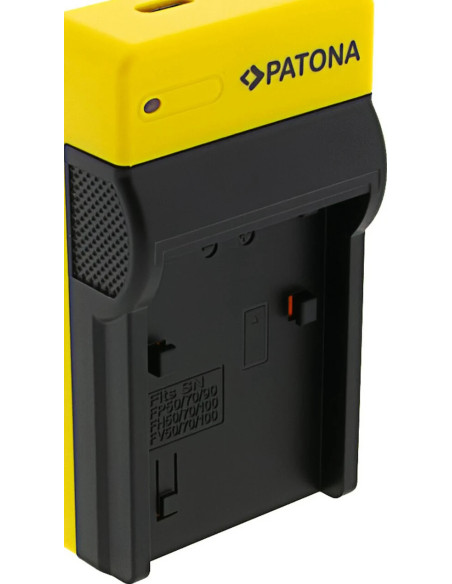 Slim battery charger for Sony NP-FP50