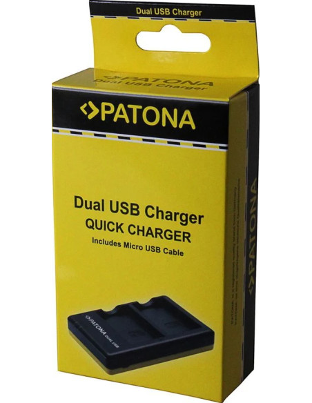 Dual USB charger for Fuji NP-W126
