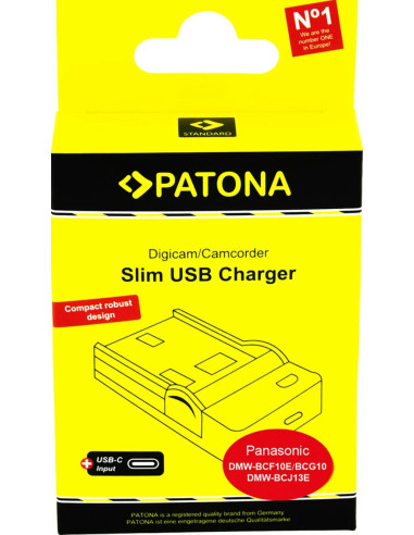 SLIM charger for Lumix DMW-BCF10E