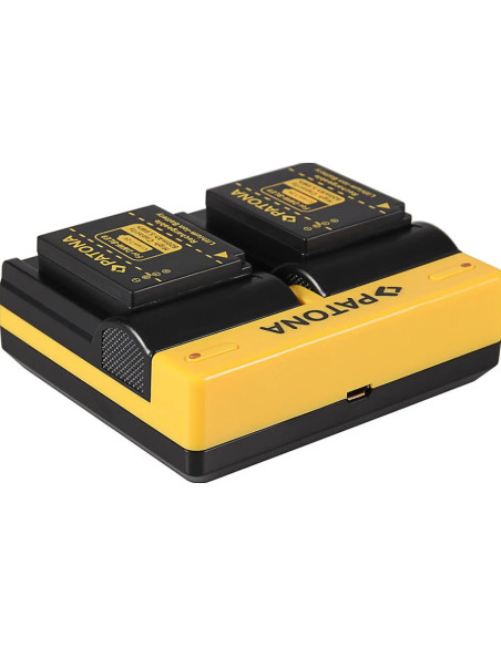 Double battery charger for Lumix DMW-BLG10