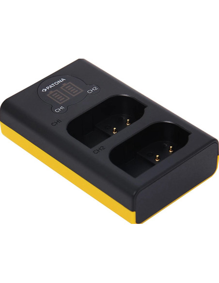 Double battery charger for DMW-BLK22