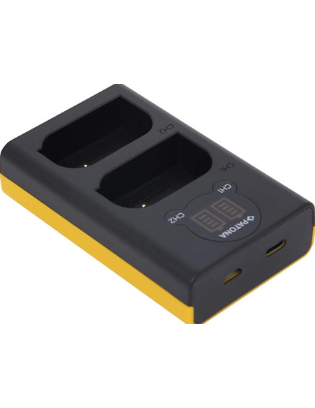 Double battery charger for DMW-BLK22