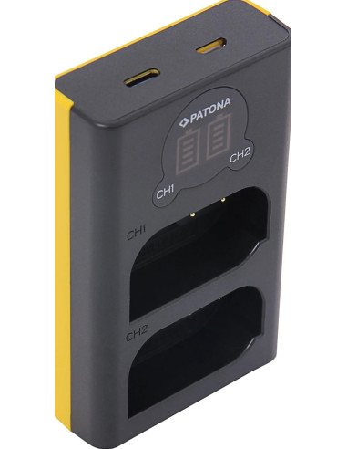 Double battery charger for DMW-BLK22