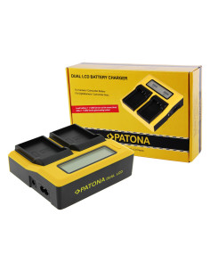 Dual LCD charger for Olympus BLX-1