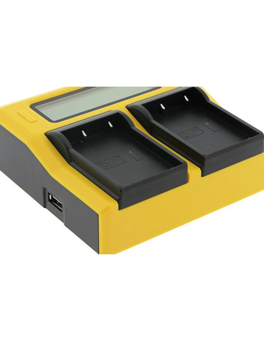 Dual LCD charger for Olympus BLX-1