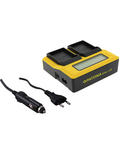 Dual LCD charger for Olympus BLX-1