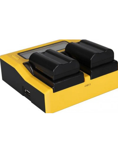 Double LCD charger for Nikon en-el15