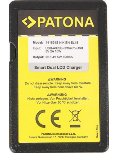 Dual USB charger for EN-EL15