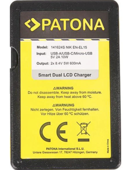 Dual USB charger for EN-EL15