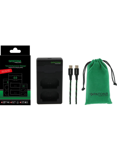 Premium Battery Charger Twin Performance PD for Fuji NP-W235
