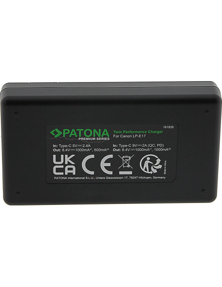 Premium Twin Performance PD charger for Canon LP-E17