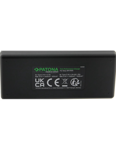 Premium TWIN Performance PD charger for Sony NP-F