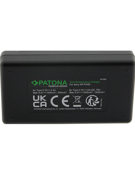 Premium Twin Performance PD charger for Sony NP FW50
