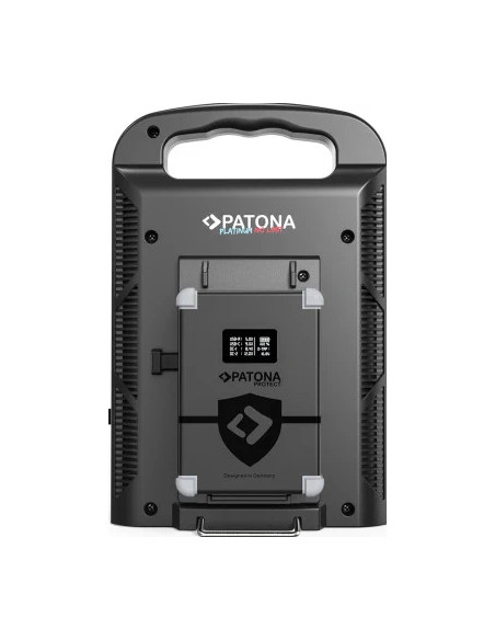 Platinum 2-channel charger for V-Mount 6A * 2 USB-C: PD100W Out including 4-pin XLR cable