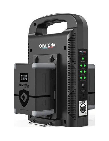 Platinum 2-channel charger for V-Mount 6A * 2 USB-C: PD100W Out including 4-pin XLR cable