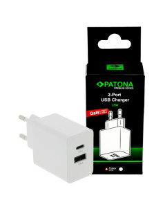 PATONA Premium pd36w adapter 5v / 3a 9v / 2a 12v / 1.5a 1xusb-c 1xusb-a pd3.0 qc3.0 white