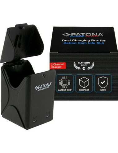 Double battery charger for Action Cam Life SL5