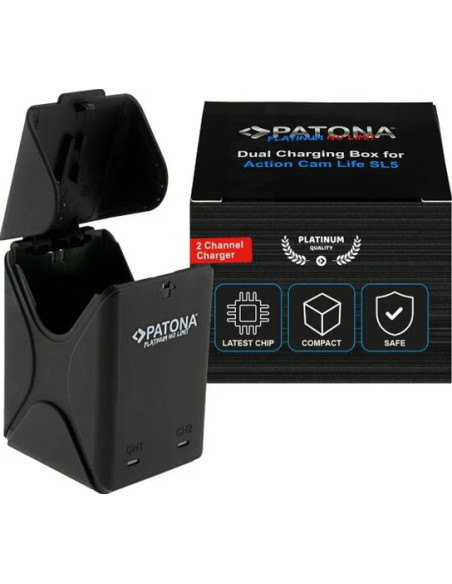Double battery charger for Action Cam Life SL5