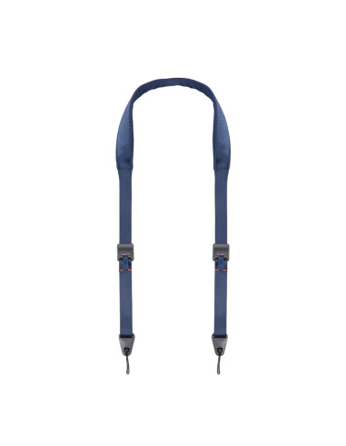 Shoulder strap for camera with blue release