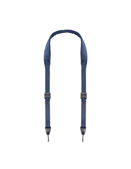 Shoulder strap for camera with blue release