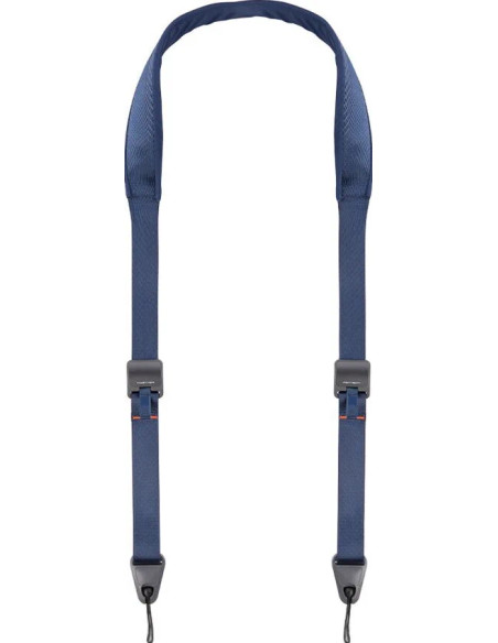 Shoulder strap for camera with blue release