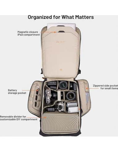 Onego 2 backpack matte black 20lt