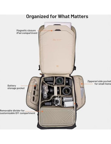 Onego 2 backpack matte black 20lt
