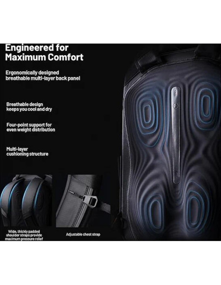 Onego 2 backpack matte black 20lt