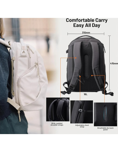 Onego Lite Backpack Matte Black 16Lt