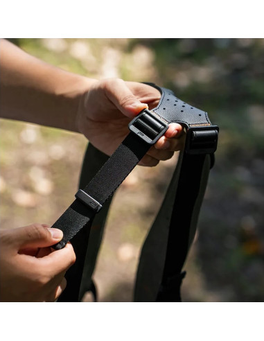 Strap Master Midnight Black Room - Double shoulder strap with quick-scroll system
