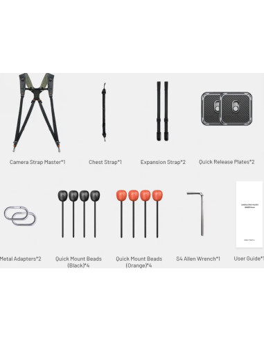 Strap Master Wilderness Green Room - Double shoulder strap with quick-scroll system