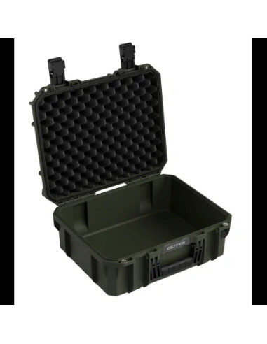 Tortoise T-230 Rigid suitcase with sponge and wheels - Olive green