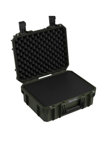 Tortoise T-230 Rigid suitcase with sponge and wheels - Olive green